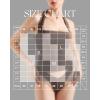imageSUUKSESS Women Double Lined Halter Going Out Tops Open Back Basic Cami Tank TopsWhite Beige