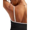 imageSUUKSESS Women Sexy V Neck Tank Tops Y2K Going Out Top Fitted Basic Cami ShirtsBlack White