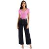 imageSUUKSESS Women Cotton Ribbed Scoop Neck Short Sleeve Top 2025 Summer Basic T ShirtPink