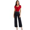 imageSUUKSESS Women Cotton Ribbed Scoop Neck Short Sleeve Top 2025 Summer Basic T ShirtRed