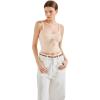 imageSUUKSESS Women Beach Vacation Tank Top Summer Adjustable Spaghetti Straps Cami Basic Crochet V Neck Crop CamisoleBeige