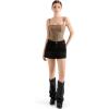imageSUUKSESS Women Bustier No Boning Corset Tops Fitted Going Out Y2k Cami Tank TopsCoffee