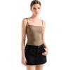 imageSUUKSESS Women Bustier No Boning Corset Tops Fitted Going Out Y2k Cami Tank TopsCoffee