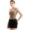imageSUUKSESS Women Bustier No Boning Corset Tops Fitted Going Out Y2k Cami Tank TopsCoffee