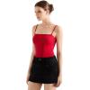imageSUUKSESS Women Bustier No Boning Corset Tops Fitted Going Out Y2k Cami Tank TopsDream Red