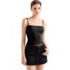 imageSUUKSESS Women Bustier No Boning Corset Tops Fitted Going Out Y2k Cami Tank TopsJet Black
