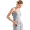 imageSUUKSESS Women Cotton Ribbed Going Out Camisole Top Y2k Spaghetti Strap Tank TopStriped Grey