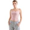imageSUUKSESS Women Cotton Ribbed Going Out Camisole Top Y2k Spaghetti Strap Tank TopStriped Pink