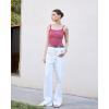 imageSUUKSESS Women Cotton Ribbed Going Out Camisole Top Y2k Spaghetti Strap Tank TopStriped Red