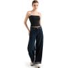 imageSUUKSESS Women Double Lined Spaghetti Strap Cami Going Out Y2k Sleeveless Tank TopsBlack