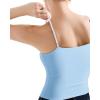 imageSUUKSESS Women Double Lined Spaghetti Strap Cami Going Out Y2k Sleeveless Tank TopsBlue