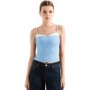 imageSUUKSESS Women Double Lined Spaghetti Strap Cami Going Out Y2k Sleeveless Tank TopsBlue