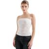imageSUUKSESS Women Ribbed Going Out Trendy Tops Ruched Sexy Strapless Tube TopsWhite