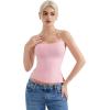 imageSUUKSESS Women Halter Double Lined Tank Top Backless Going Out Camisole Crop TopBlush