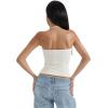 imageSUUKSESS Women Halter Double Lined Tank Top Backless Going Out Camisole Crop TopPearl