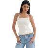 imageSUUKSESS Women Halter Double Lined Tank Top Backless Going Out Camisole Crop TopPearl