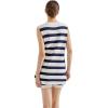 imageSUUKSESS Women 2 Piece Sleeveless Sweater Sets Casual Knit Shorts Matching Lounge SetsBlue White Stripe