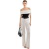 imageSUUKSESS Women Off Shoulder Going Out Sweaters Tops Short Sleeve Ribbed Knit Summer Sexy ShirtsBlack1