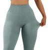 imageSUUKSESS Women Scrunch Butt Lifting Seamless Leggings Booty High Waisted Workout Yoga Pants1 Upgrade Light Green