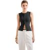 imageSUUKSESS Women Button Down Going Out Trendy Tops Ribbed Sexy Vest Y2K Tank TopsBlack
