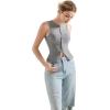 imageSUUKSESS Women Button Down Going Out Trendy Tops Ribbed Sexy Vest Y2K Tank TopsGrey