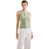 imageSUUKSESS Women Button Down Going Out Trendy Tops Ribbed Sexy Vest Y2K Tank TopsLight Green
