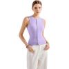 imageSUUKSESS Women Button Down Going Out Trendy Tops Ribbed Sexy Vest Y2K Tank TopsPurple