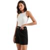imageSUUKSESS Women Cotton Ribbed Summer Going Out Tops Padded Trendy Basic Tank TopsWhite