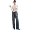 imageSUUKSESS Women Ribbed Modal Long Sleeve Casual Tops High Neck Going Out T ShirtsBeige