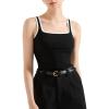 imageSUUKSESS Women Cotton Ribbed Summer Going Out Tops Padded Trendy Basic Tank TopsBlackwhite