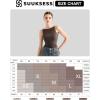 imageSUUKSESS Women Double Lined Boat Neck Tank Tops 2025 Y2K Going Out Basic Cami ShirtsBrown