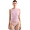 imageSUUKSESS Women Double Lined Boat Neck Tank Tops 2025 Y2K Going Out Basic Cami ShirtsPink