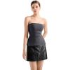 imageSUUKSESS Women Double Lined Going Out Trendy Tube Tops Side Split Sexy Tank TopsAsh