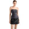 imageSUUKSESS Women Double Lined Going Out Trendy Tube Tops Side Split Sexy Tank TopsAsh