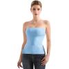 imageSUUKSESS Women Double Lined Going Out Trendy Tube Tops Side Split Sexy Tank TopsBaby Blue