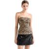 imageSUUKSESS Women Double Lined Going Out Trendy Tube Tops Side Split Sexy Tank TopsLeopard