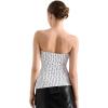 imageSUUKSESS Women Double Lined Going Out Trendy Tube Tops Side Split Sexy Tank TopsPolka Dots