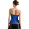 imageSUUKSESS Women Double Lined Going Out Trendy Tube Tops Side Split Sexy Tank TopsSapphire