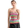 imageSUUKSESS Women Double Lined Going Out Trendy Tube Tops Side Split Sexy Tank TopsWildflower Border