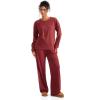 imageSUUKSESS Women Ribbed Lounge Sets Long Sleeve Pajama Two Piece Sets with PocketsRed