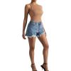 imageSUUKSESS Women Ribbed Sexy Bodysuit Halter Sleeveless Padded One Piece Tank Top1 Khaki