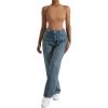 imageSUUKSESS Women Ribbed Sexy Bodysuit Halter Sleeveless Padded One Piece Tank Top1 Khaki