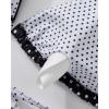 imageSUUKSESS Women Halter String Two Piece Bikini Sets Reversible Thong Swimsuit105 Black White Polka Dots
