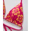 imageSUUKSESS Women Halter String Two Piece Bikini Sets Reversible Thong Swimsuit105 Pink Yellow Floral