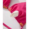 imageSUUKSESS Women Halter String Two Piece Bikini Sets Reversible Thong Swimsuit105 Pink Yellow Floral