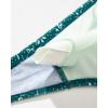 imageSUUKSESS Women High Waisted String Bikini Sets Sexy Two Piece Cutout SwimsuitsGreen White Floral