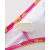 imageSUUKSESS Women High Waisted String Bikini Sets Sexy Two Piece Cutout SwimsuitsPink Yellow Floral