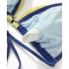 imageSUUKSESS Women Ruffle Thong Bikini Sets Halter String Triangle 2 Piece Swimsuit102 Blue Yellow