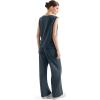 imageSUUKSESS Women 2 Piece Lounge Matching Sets Wide Leg Sweatpants Sleeveless TopsDark Storm