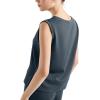 imageSUUKSESS Women 2 Piece Lounge Matching Sets Wide Leg Sweatpants Sleeveless TopsDark Storm